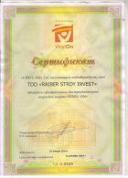 Сертификат «Vinylon» (2014) - Raiber Stroy Invest